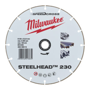 Disco diamante STEELHEAD 230mm corte de acero y acero inoxidable