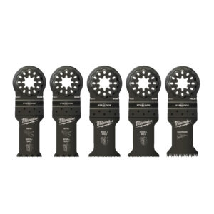 Juego de 5 cuchillas para metal y madera en blíster