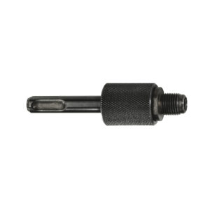 SDS-plus - 1/2″ x 20 UNF. Adaptador de portabrocas con recepción universal directa de puntas (¼″ Hex). El anclaje con rosca, permite que el portabrocas quede sujeto firmeza.
