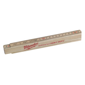 Metro plegable fino de madera