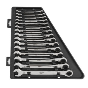 Juego de 15 llaves combinadas con carraca métrica MAX BITE™