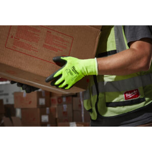Guantes anticorte de poliuretano de alta visibilidad Nivel A - S/7