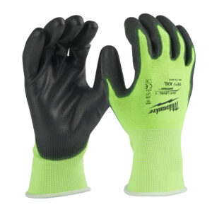 Guantes anticorte de poliuretano de alta visibilidad Nivel A - XXL/11
