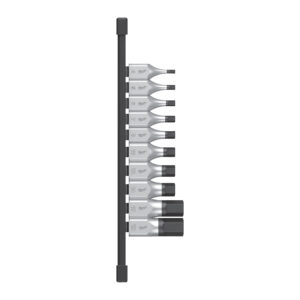 Juego de 10 vasos destornilladores de ½″ hex.