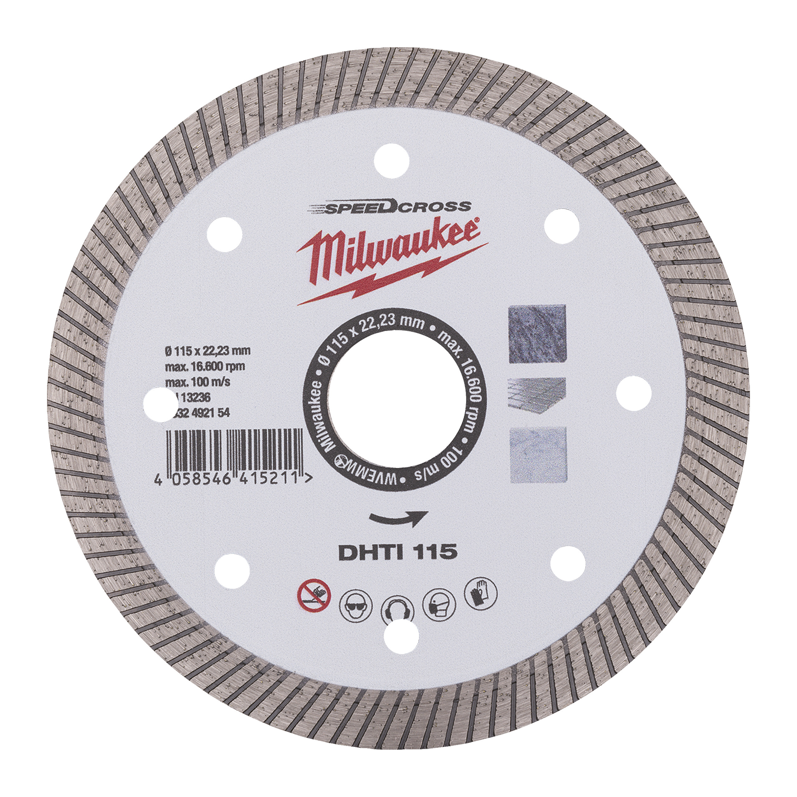 Disco diamante SPEEDCROSS Continuo - DHTi 115mm 1 Disco diamante SPEEDCROSS Continuo - DHTi 115mm