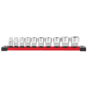 Juego de 10 vasos cortos de ⅜″ - SAE