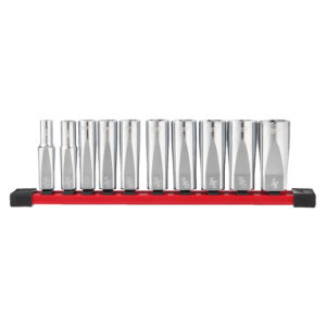 Juego de 10 vasos largos de ⅜″ - SAE