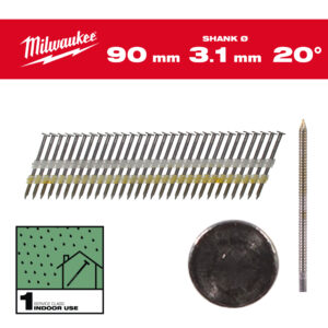 Clavos 20° -O- 7,4x3,1 90mm - 1.750uds