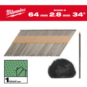 Clavos 34° -D- 7,4x2,9 64mm - 2.200uds