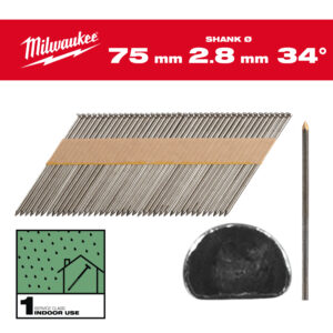Promociones 7 Clavos 34° -D- 7,4x2,9 75mm - 2.200uds