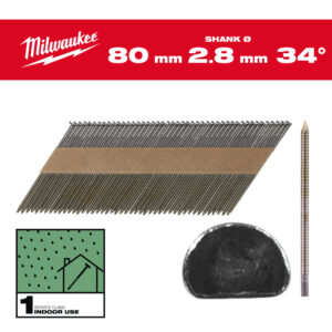 Promociones 4 Clavos 34° -D- 7,4x2,9 80mm - 2.200uds