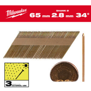 Clavos 34° -D- 7,4x2,9 63mm - 2.200uds