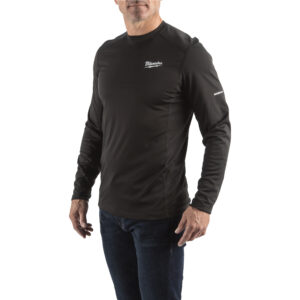 Camiseta para clima templado workskin™ de manga larga negra