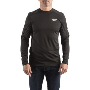 Camiseta para clima templado workskin™ de manga larga negra