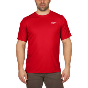 Camiseta para clima templado workskin™ de manga corta roja