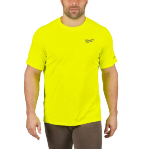 Camiseta para clima templado workskin™ de manga corta amarilla