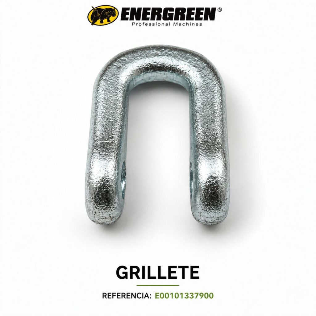 Grillete original Energreen referencia E00101337900 para sujeción de cuchillas en cabezal desbrozador