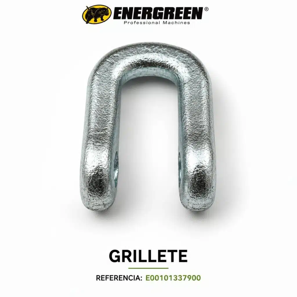 Grillete original Energreen referencia E00101337900 para sujeción de cuchillas en cabezal desbrozador