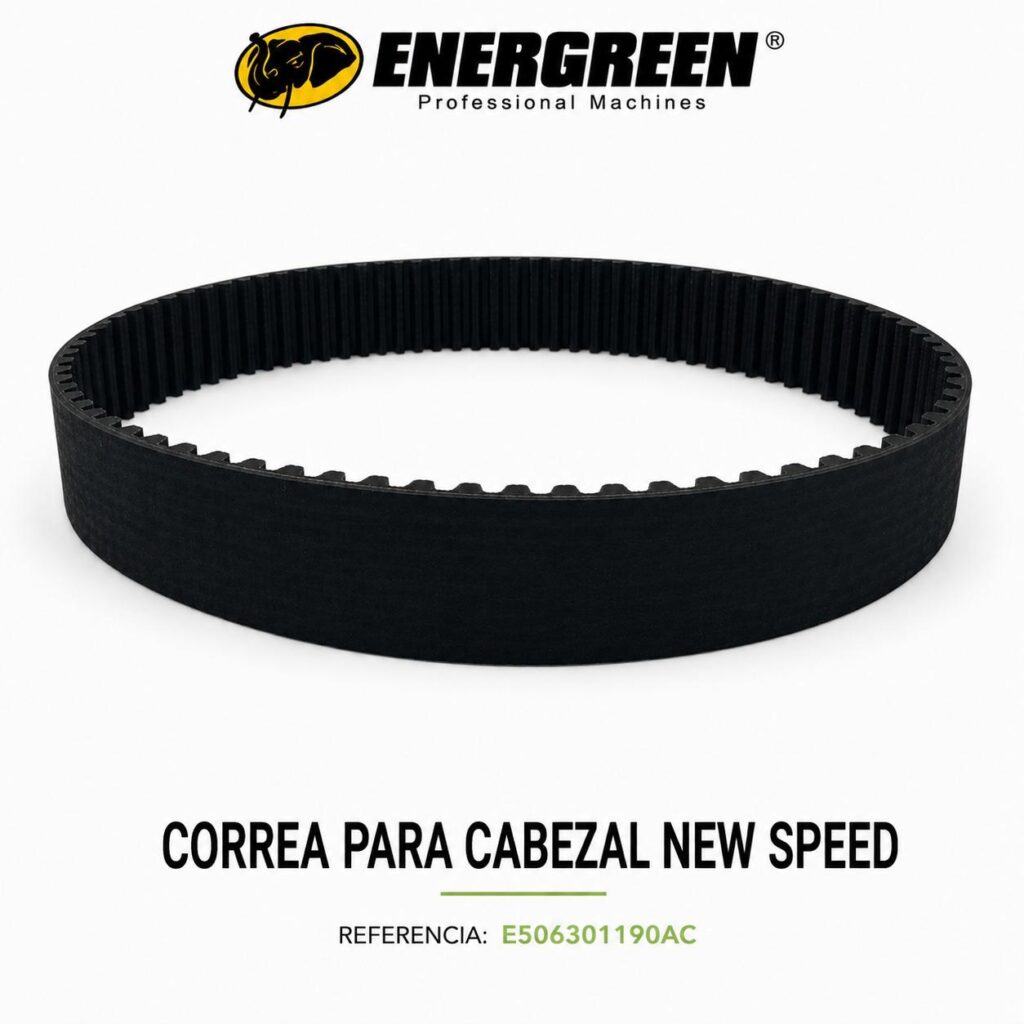 Correa de transmisión original Energreen referencia E506301190AC para cabezal New Speed